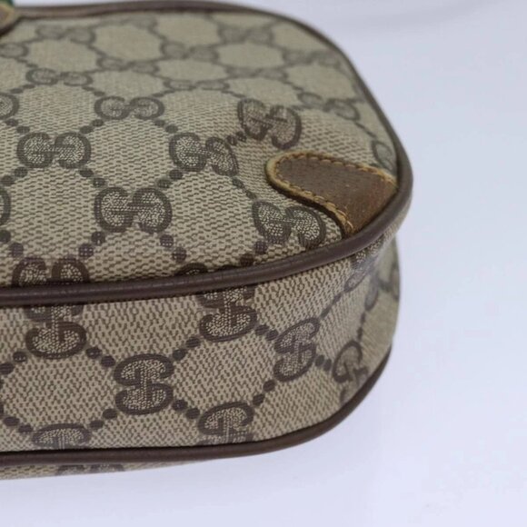 GUCCI GG Supreme Web Sherry Line Shoulder Bag PVC Beige Red 89 02 066 Auth 84927 - Picture 5 of 16